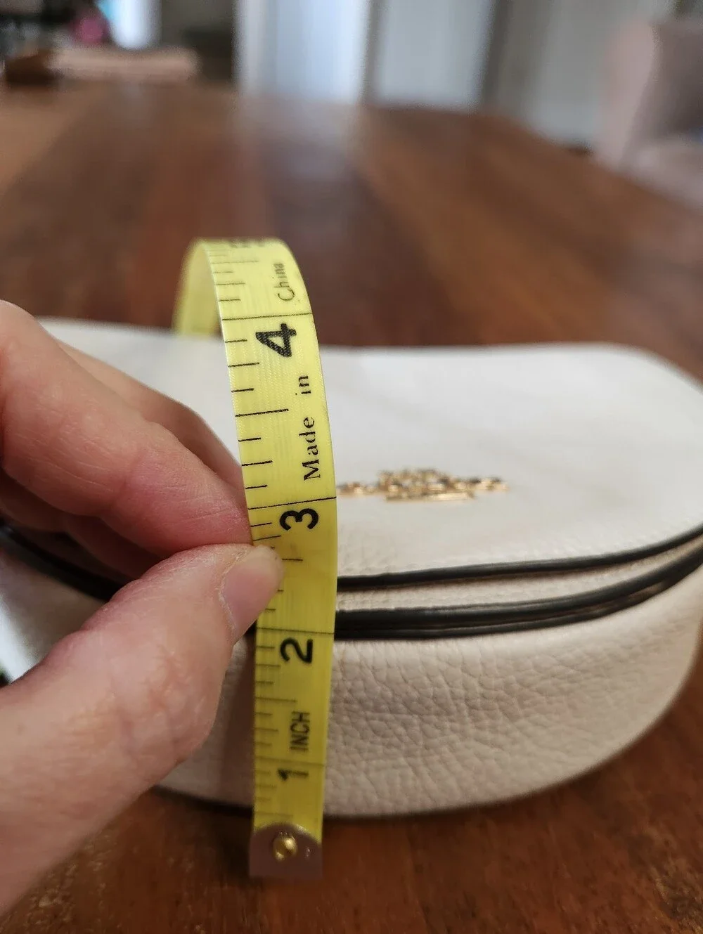 Coach Ellen Pebbled Leather Crossbody Bag In Chalk